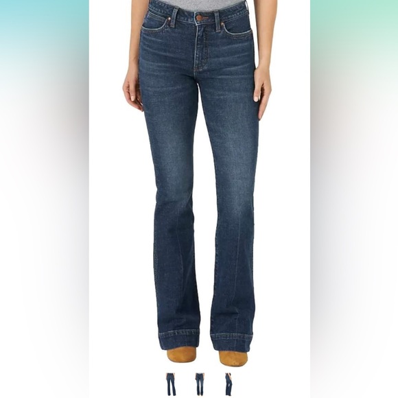 Wrangler Women's Retro High Rise Trouser Jeans 27x36 Tall - Picture 10 of 11